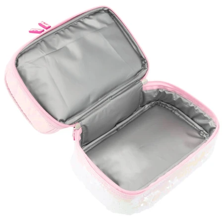Girabrilla lunch box - quilted thermal box with reversible sequins and waterproof interior