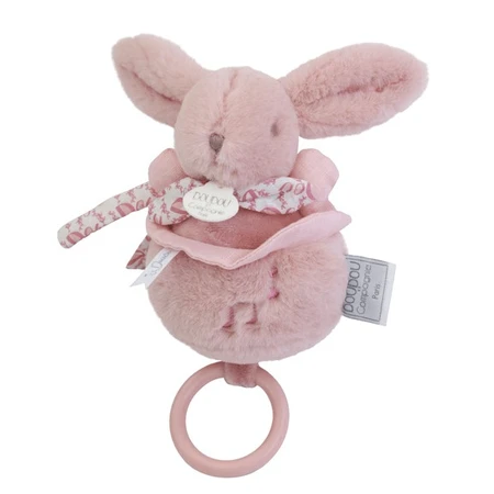 Lapin musical Doudou® - rose, 20 cm