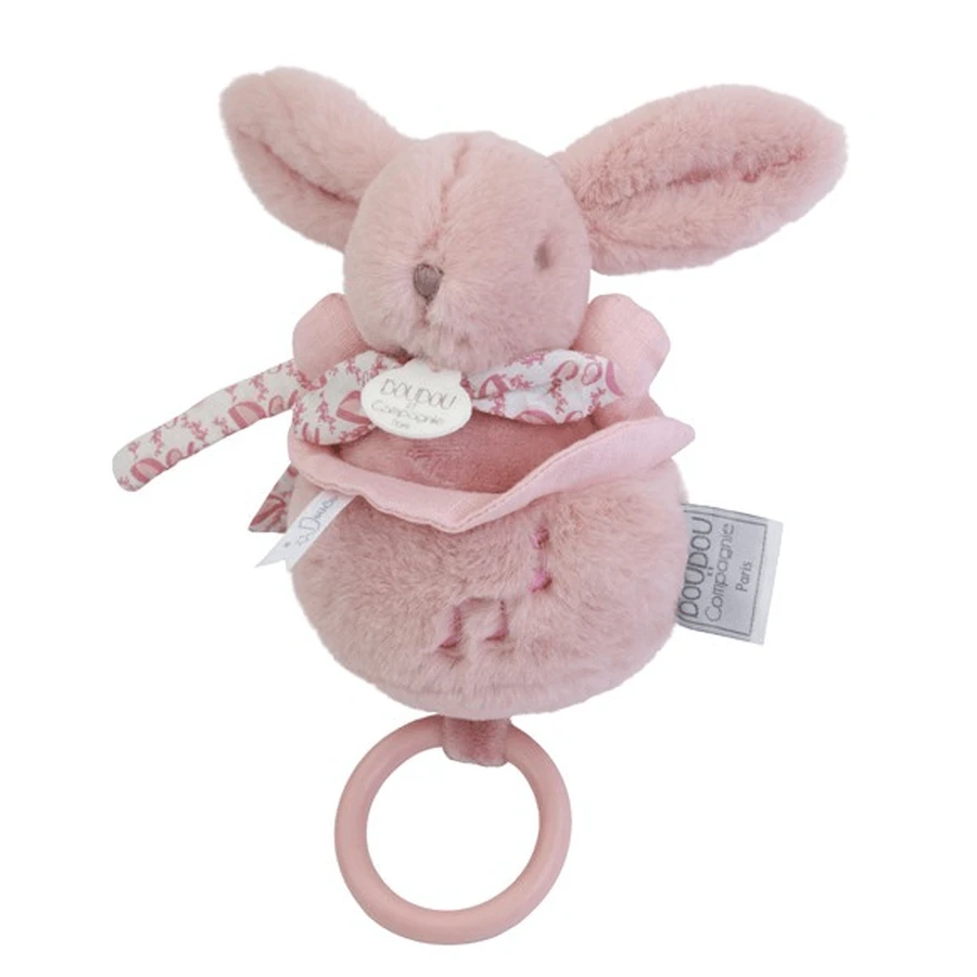 Lapin musical Doudou® - rose, 20 cm