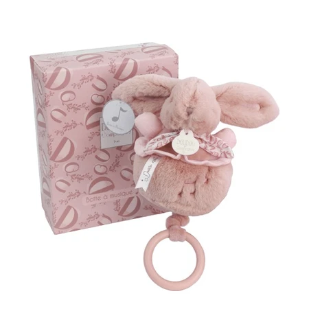 Lapin musical Doudou® - rose, 20 cm