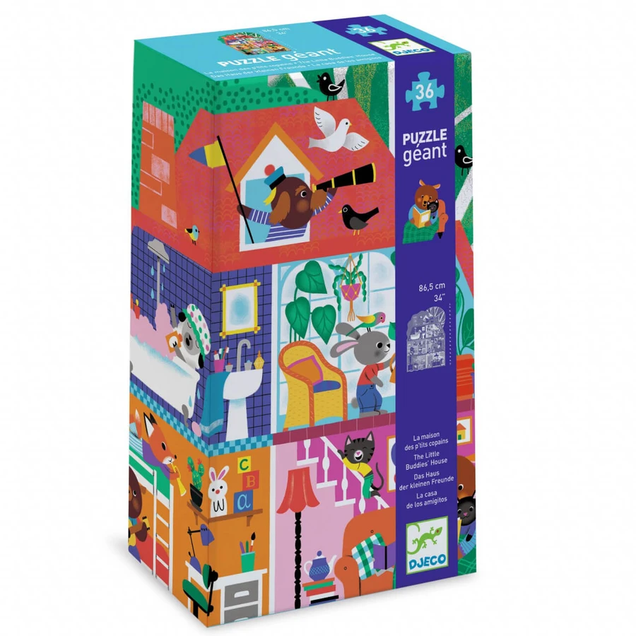 Puzzle gigante Little Friends House, Djeco