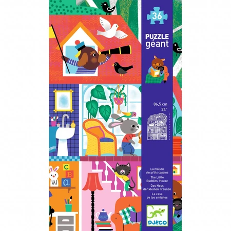 Puzzle gigante Little Friends House, Djeco