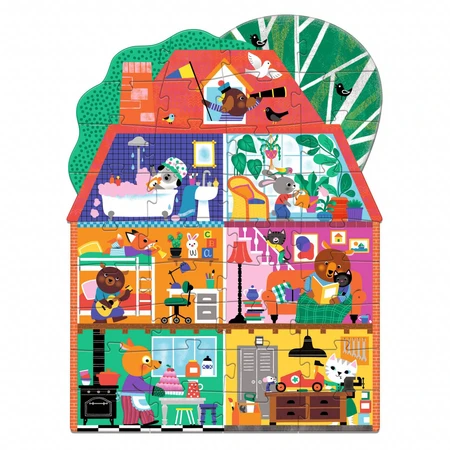 Puzzle gigante Little Friends House, Djeco