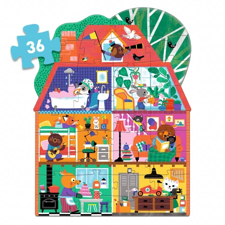 Puzzle gigante Little Friends House, Djeco