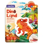 Creatieve set met herbruikbare zachte stickers - Dinosaurus Land