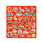 Creatieve set met herbruikbare zachte stickers - Dinosaurus Land