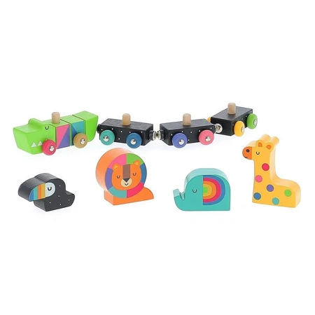 Tren de animales arco iris