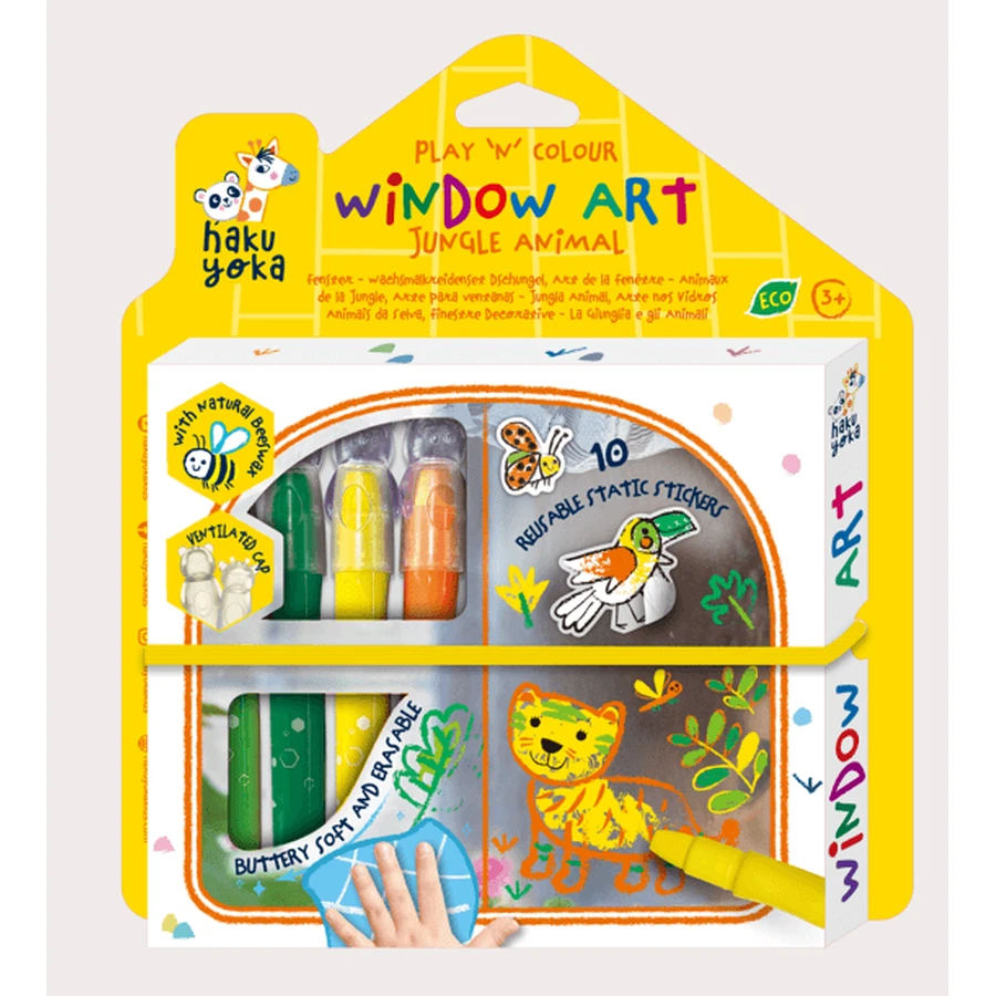 Kit de decoración DIY para ventanas - Animales de la selva