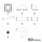 Magnetische Bal Circuit Compact 60 Stuks, Cleverclixx