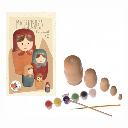 Juego de pintar muñecas matrioskas, juguetes Egmont
