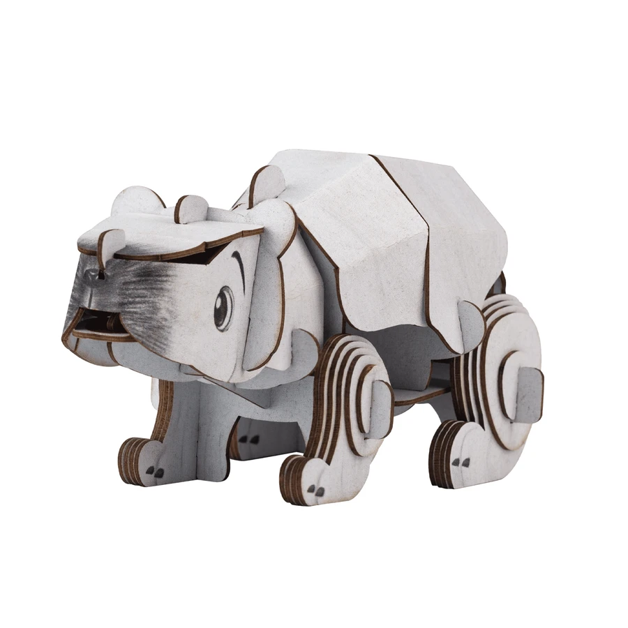 3D puzzle with sounds - Polar Bear, Build 'n' Sound