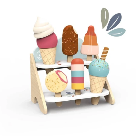 Eiscreme-Stand aus Holz, Speedy Monkey