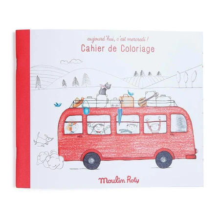 Pre-illustrated drawing paper, Moulin Roty