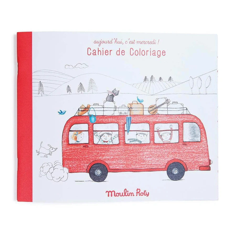 Pre-illustrated drawing paper, Moulin Roty