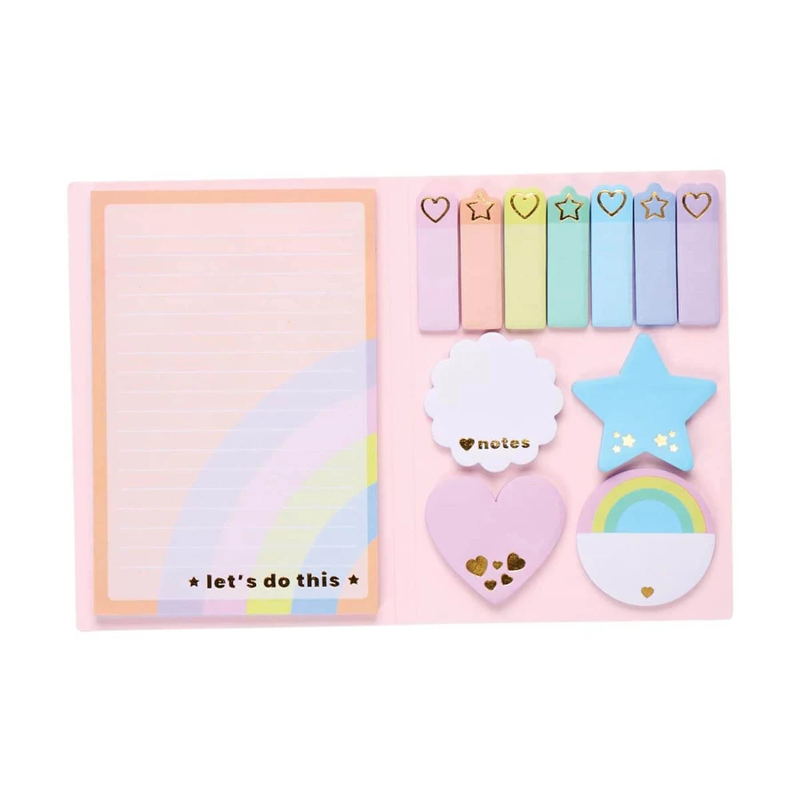 Set d'index et de notes autocollants - Curcubee pastel