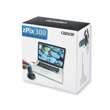 Microscopio digital USB con iluminación LED, 90x-480x, zPix 300