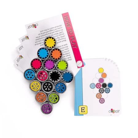 Coggy - Puzzle magnético educativo con 16 piezas de metal