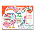 Jeu de dessin sur les familles d'animaux, Djeco