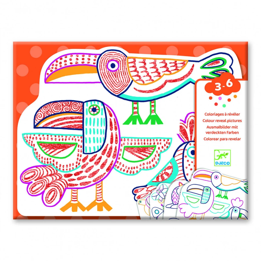 Jeu de dessin sur les familles d'animaux, Djeco