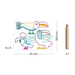 Jeu de dessin sur les familles d'animaux, Djeco
