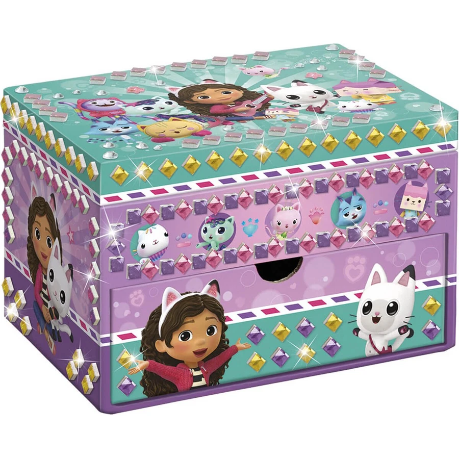 Set de bricolaje creativo Decora tu propio joyero Gabby's Dollhouse