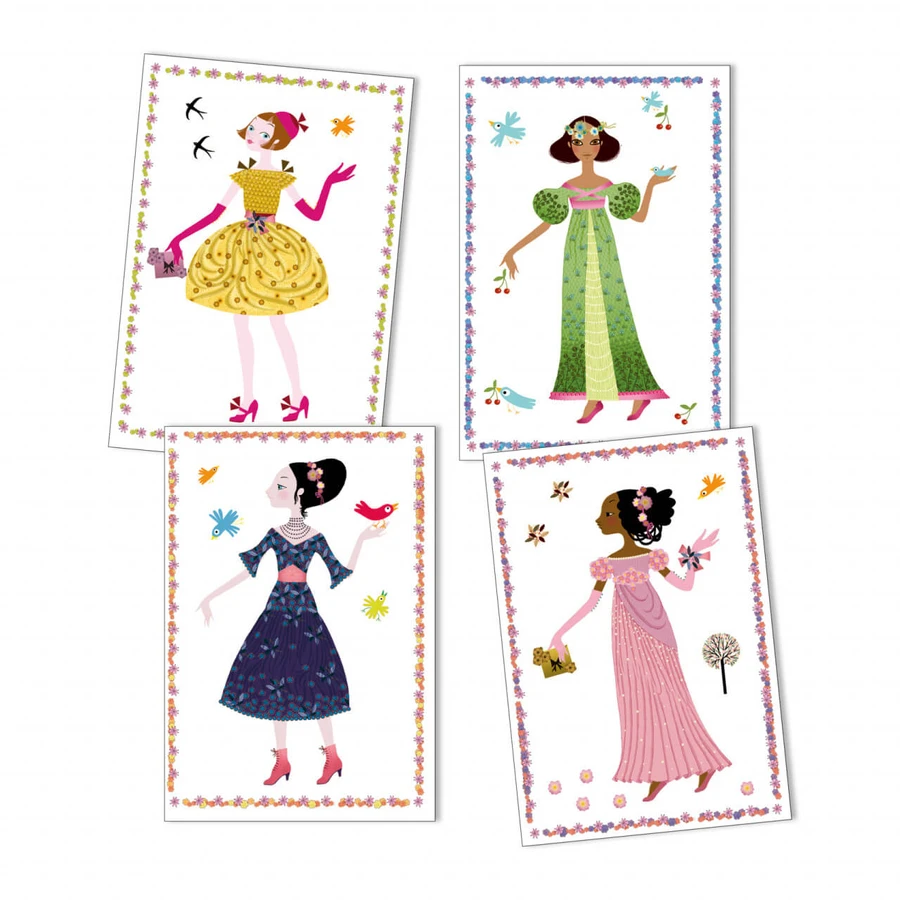 Djeco herpositioneerbare stickers - modegeschiedenis