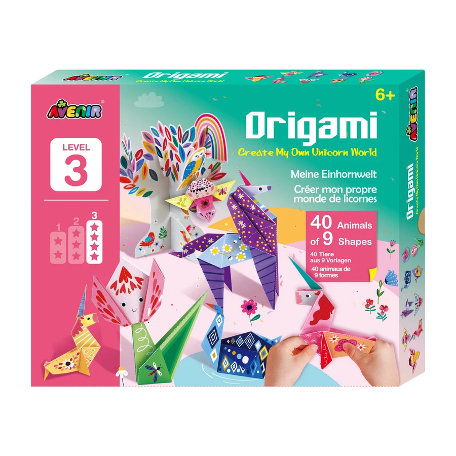 Origami - Unicorns - level 3