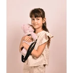 Teddy Bear - bezaubernde Crossbody-Tasche, 30 cm, Puderrosa