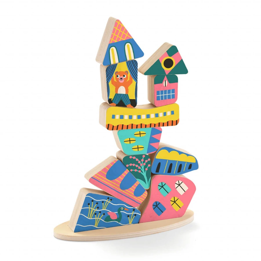 Bouw- en evenwichtsspel Ze Stakaboom, Djeco