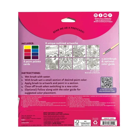 Set d'aquarelles DIY - Scenic Hues - Fleurs et jardins