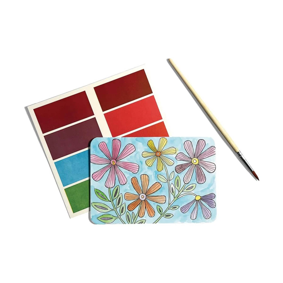 Set d'aquarelles DIY - Scenic Hues - Fleurs et jardins