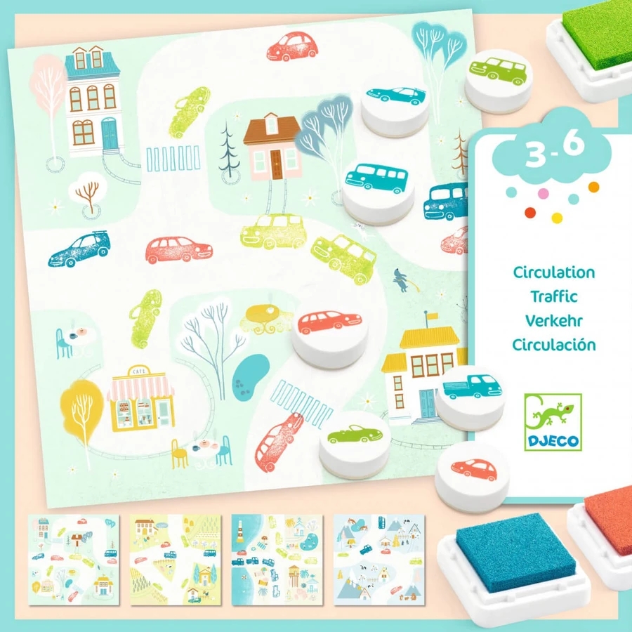Djeco stamp game, Traffic