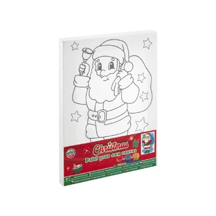 Creative set, Canvas Santa Claus, 20x15 cm