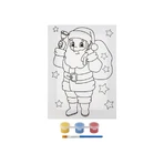 Creative set, Canvas Santa Claus, 20x15 cm