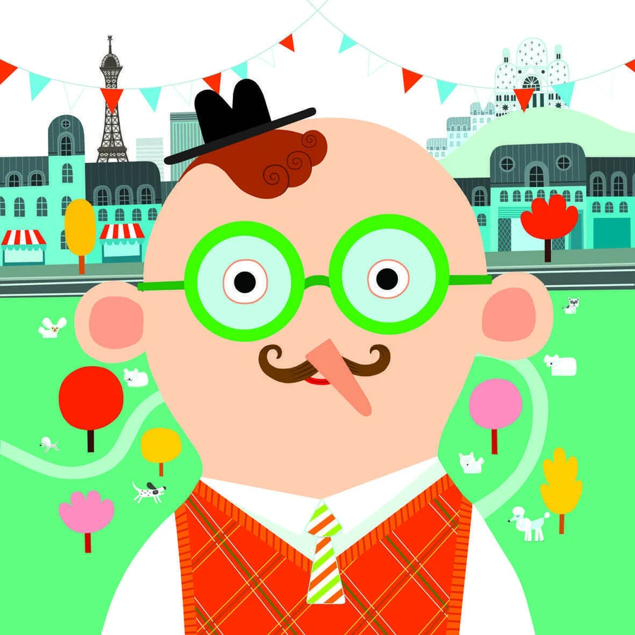 Djeco creative portrait making game