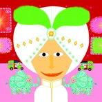 Djeco creative portrait making game