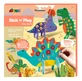 Stick'N'Play creative game with 3D scenes and repositionable stickers - Dinosaur World