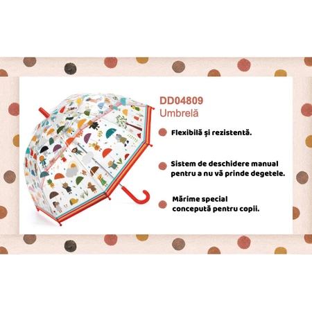 Djeco umbrella in the rain