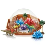 Set d'expériences de croissance Cristaux, terrarium avec dinosaures
