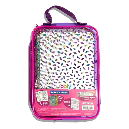 Portable activity and coloring kit - Unicorns - Let's Go! Unicorn Candy Town