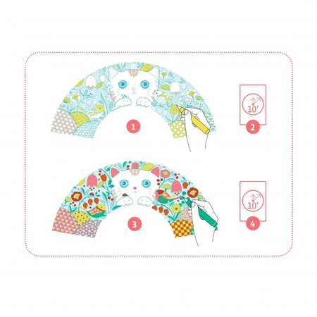 Ensemble DIY Djeco, Evantai Koneko