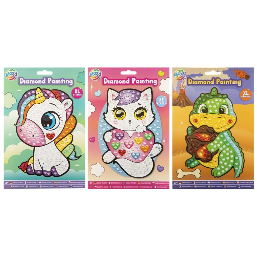 Creative diamond painting set with large rhinestones, A5