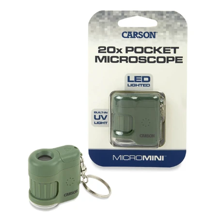 Microscope portable avec porte-clés, grossissement 20x, MicroMini, Safari