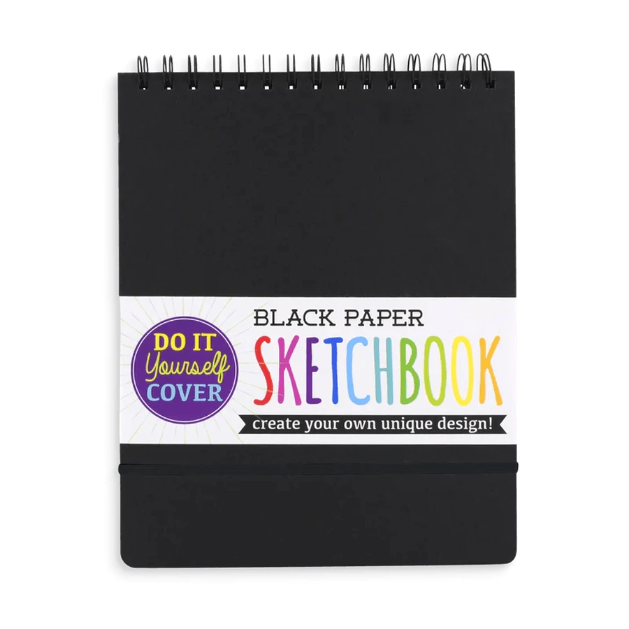 Sketchbook A4 black paper, 75 files, 110 gr/mp , black paper, A4, 110 gr/mp , DIY cover