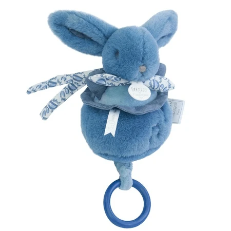 Musical Bunny Doudou® - blue, 20 cm