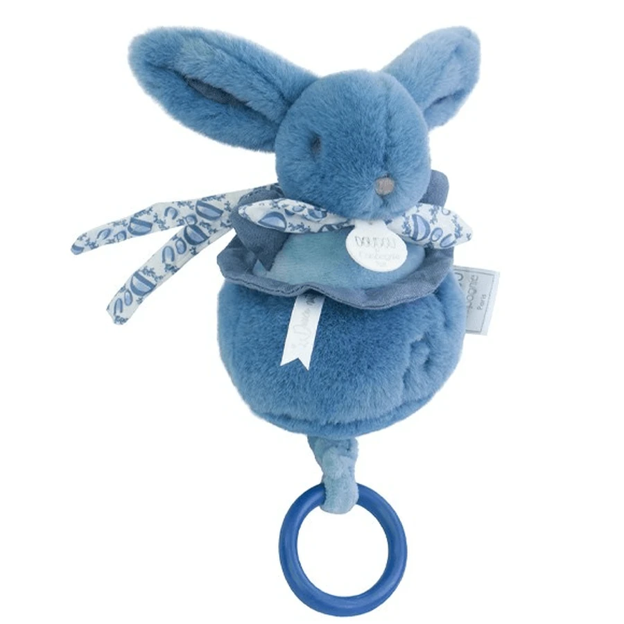 Musical Bunny Doudou® - blue, 20 cm