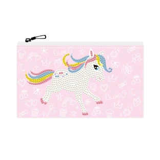 Set de bricolaje creativo - Cartera unicornio, pintura de diamantes