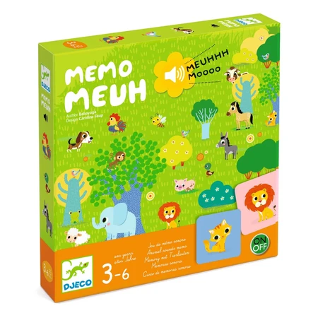 Djeco game with sounds Memo Meuh Memo