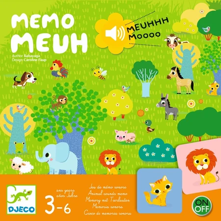 Djeco game with sounds Memo Meuh Memo
