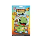 Set créatif, Mosaïque avec perles Peel and Stick, Bead Art, Dinosaur, A5
